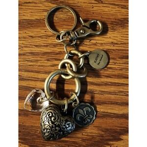 Vintage Y2k Kathy Van Zeeland Gold Brass Bag Charm Key Ring Replacement